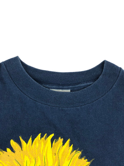 【現状渡し品】【メンズ】 ONEITA オニータ SUNFLOWER ART PRINT TEE ひまわり プリント Tシャツ UAS製 半袖Tシャツ 146-251214-na-01-tag サイズ：XL カラー：ネイビー 万代Net店