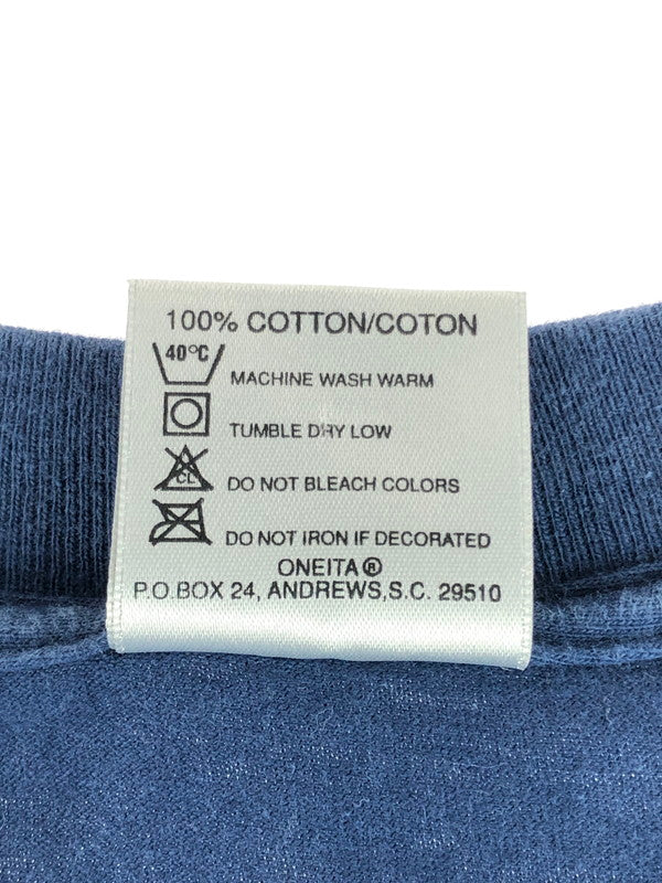 【現状渡し品】【メンズ】 ONEITA オニータ SUNFLOWER ART PRINT TEE ひまわり プリント Tシャツ UAS製 半袖Tシャツ 146-251214-na-01-tag サイズ：XL カラー：ネイビー 万代Net店