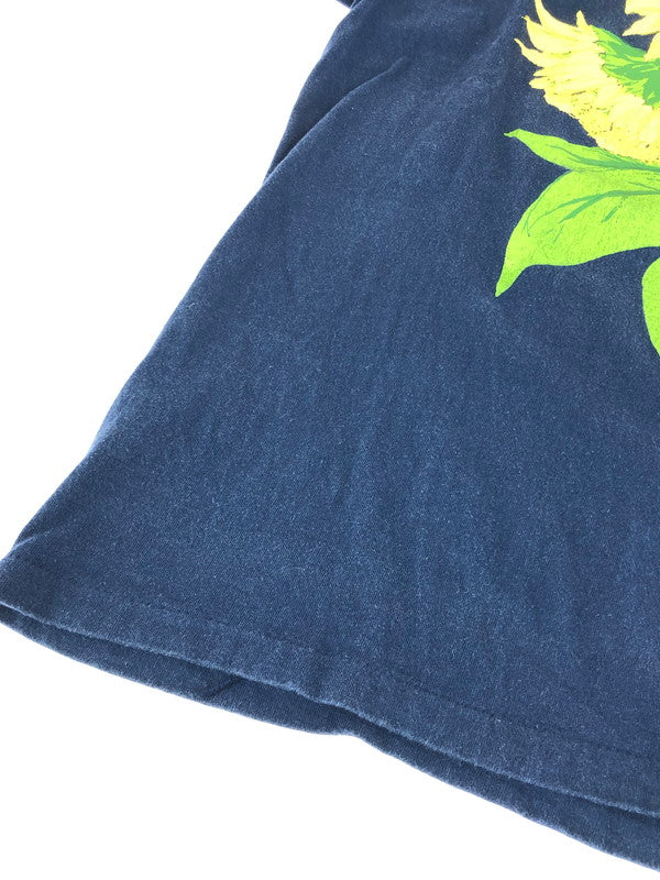 【現状渡し品】【メンズ】 ONEITA オニータ SUNFLOWER ART PRINT TEE ひまわり プリント Tシャツ UAS製 半袖Tシャツ 146-251214-na-01-tag サイズ：XL カラー：ネイビー 万代Net店