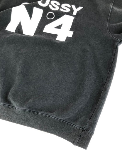 【現状渡し品】【メンズ】 OLD STUSSY オールド ステューシー 00’S LOGO PRINT SWEATSHIRT 00年代 ロゴ プリント スウェット トレーナー 142-251214-na-03-tag サイズ：XL カラー：チャコールグレー系 万代Net店