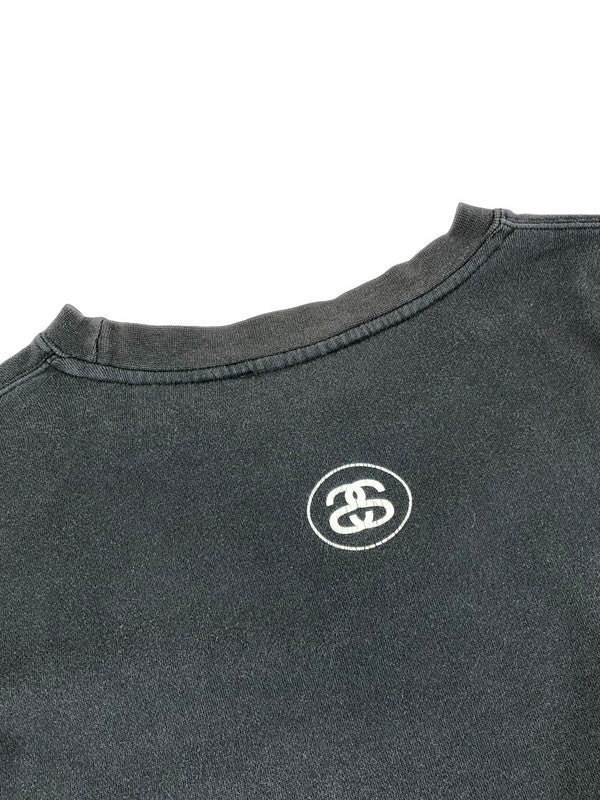 【現状渡し品】【メンズ】 OLD STUSSY オールド ステューシー 00’S LOGO PRINT SWEATSHIRT 00年代 ロゴ プリント スウェット トレーナー 142-251214-na-03-tag サイズ：XL カラー：チャコールグレー系 万代Net店
