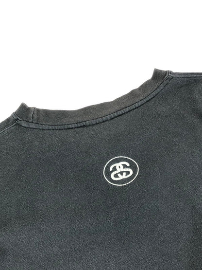 【現状渡し品】【メンズ】 OLD STUSSY オールド ステューシー 00’S LOGO PRINT SWEATSHIRT 00年代 ロゴ プリント スウェット トレーナー 142-251214-na-03-tag サイズ：XL カラー：チャコールグレー系 万代Net店