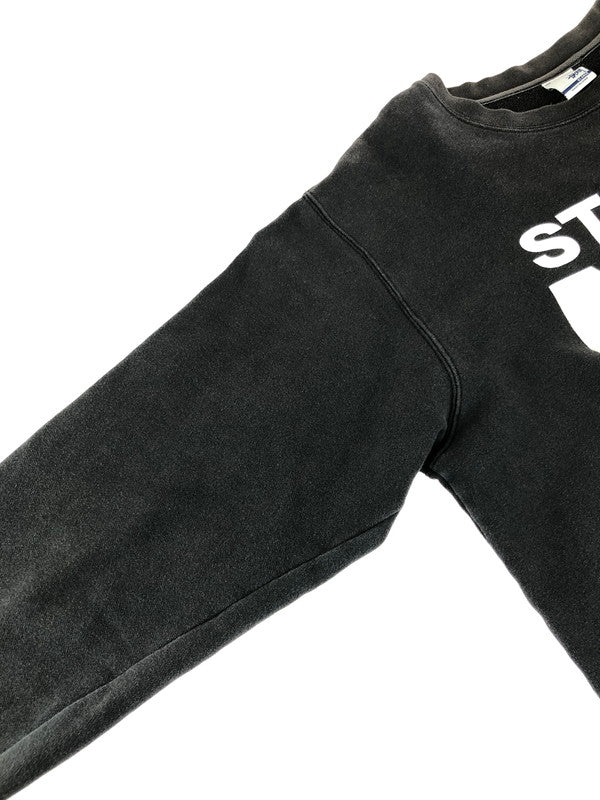 【現状渡し品】【メンズ】 OLD STUSSY オールド ステューシー 00’S LOGO PRINT SWEATSHIRT 00年代 ロゴ プリント スウェット トレーナー 142-251214-na-03-tag サイズ：XL カラー：チャコールグレー系 万代Net店