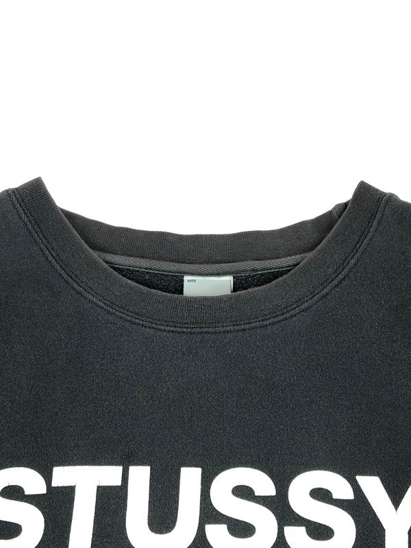 【現状渡し品】【メンズ】 OLD STUSSY オールド ステューシー 00’S LOGO PRINT SWEATSHIRT 00年代 ロゴ プリント スウェット トレーナー 142-251214-na-03-tag サイズ：XL カラー：チャコールグレー系 万代Net店
