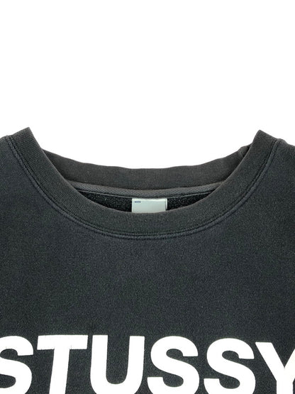【現状渡し品】【メンズ】 OLD STUSSY オールド ステューシー 00’S LOGO PRINT SWEATSHIRT 00年代 ロゴ プリント スウェット トレーナー 142-251214-na-03-tag サイズ：XL カラー：チャコールグレー系 万代Net店