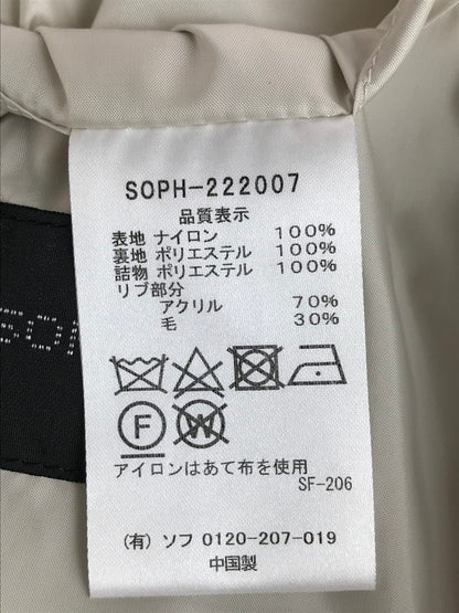 【中古品】【メンズ】 SOPHNET. ソフネット 22AW OVERSIZED STAND COLLAR PADDING JACKET WHITE SOPH-222007 オーバーサイズ スタンドカラー パディングジャケット 142-251215-rt-08-tag サイズ：M カラー：ホワイト系 万代Net店