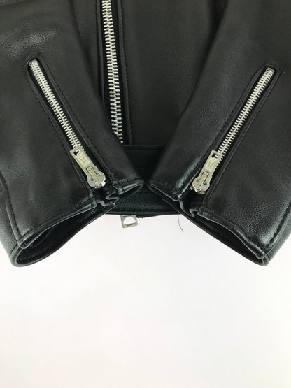 【中古品】【メンズ】 uniform experiment ユニフォームエクスペリメント × JAMES GROSE LAMB LEATHER RIDERS JACKET UE-167000 ラム レザー ライダース ジャケット 142-251215-rt-15-tag サイズ：1 カラー：ブラック 万代Net店