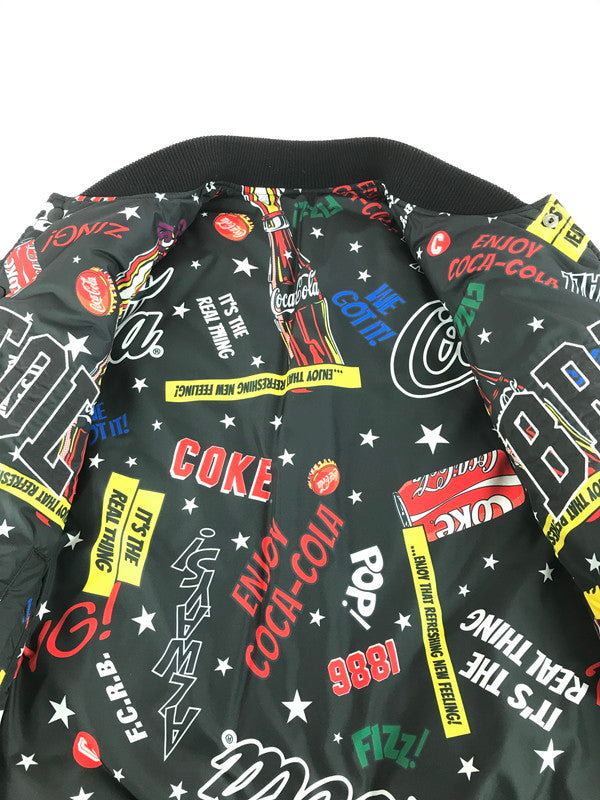 【中古品】【メンズ】 F.C.R.B. エフシーアールビー × SOPH ソフ COCA-COLA REVERSIBLE TOUR STADIUM JACKET FCRB-167109 コカコーラ リバーシブル スタジャン 142-251215-rt-06-tag サイズ：M カラー：ブラック 万代Net店