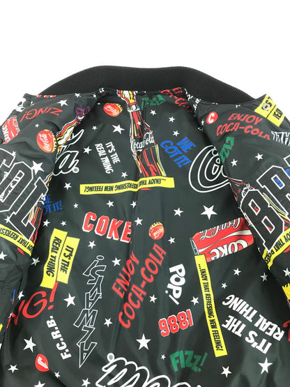 【中古品】【メンズ】 F.C.R.B. エフシーアールビー × SOPH ソフ COCA-COLA REVERSIBLE TOUR STADIUM JACKET FCRB-167109 コカコーラ リバーシブル スタジャン 142-251215-rt-06-tag サイズ：M カラー：ブラック 万代Net店