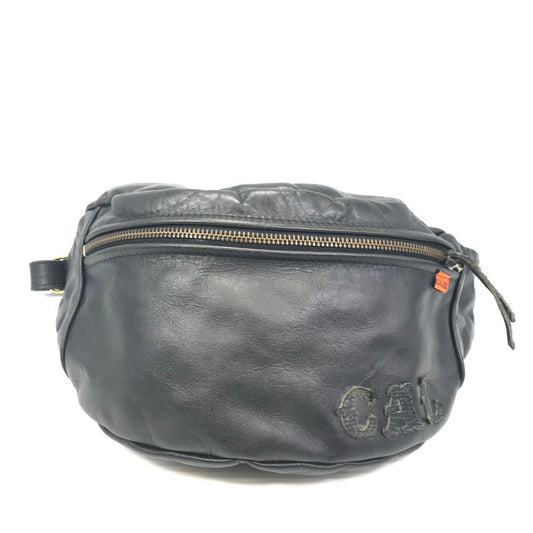 【中古品】【メンズ】 CALEE キャリー × VANSON バンソン レザーウエストバッグ カバン 188-251217-na-15-tag カラー：ブラック 万代Net店