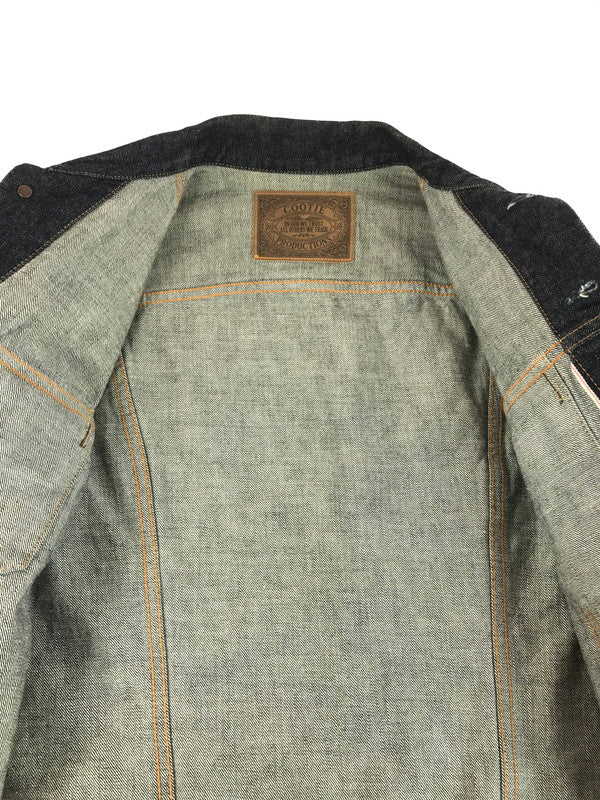 【中古美品】【メンズ】 COOTIE クーティー INDIGO DENIM JACKET インディゴ デニムジャケット Gジャン アウター 142-251215-rt-18-tag サイズ：M カラー：インディゴ 万代Net店