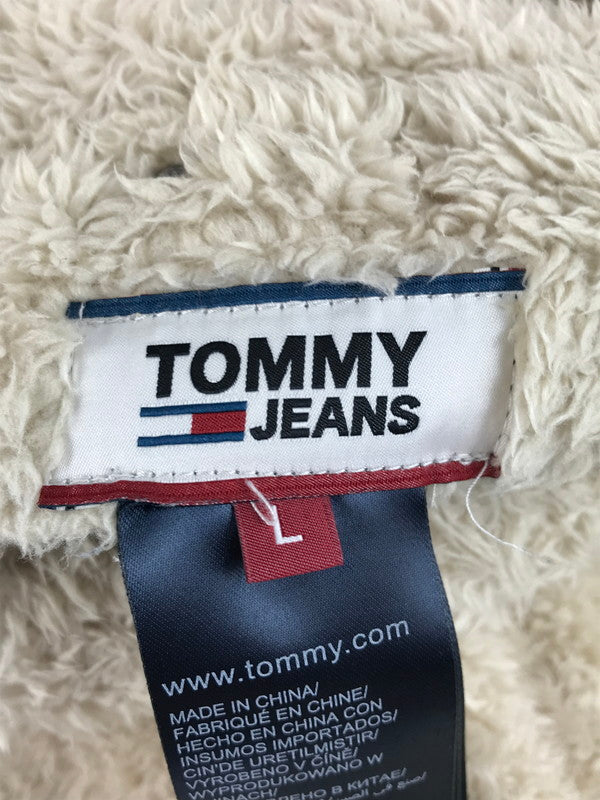 【中古品】【メンズ】 TOMMY JEANS トミー ジーンズ REVERSIBLE BLOUSON リバーシブルブルゾン アウター 147-251218-rt-10-tag サイズ：L カラー：ネイビー 万代Net店