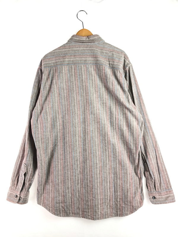 【中古品】【メンズ】 ST JOHN'S BAY セントジョンズベイ HERRINGBONE STRIPE SHIRT へリンボーン ストライプシャツ 長袖シャツ 146-260108-na-29-tag サイズ：表記サイズなし　下記参照 カラー：マルチカラー 万代Net店