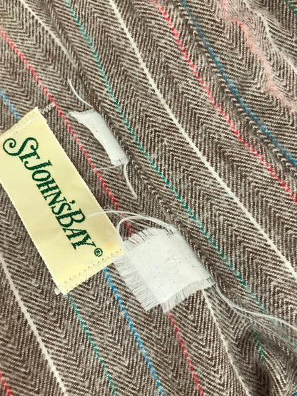 【中古品】【メンズ】 ST JOHN'S BAY セントジョンズベイ HERRINGBONE STRIPE SHIRT へリンボーン ストライプシャツ 長袖シャツ 146-260108-na-29-tag サイズ：表記サイズなし　下記参照 カラー：マルチカラー 万代Net店