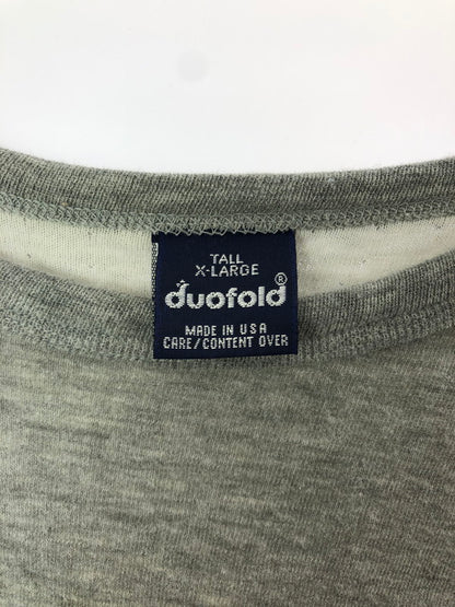 【中古品】【メンズ】 DUOFOLD デュオフォールド 90's L/S TEE USA製 90年代 カットソー 146-260505-rt-10-tag サイズ：XL カラー：グレー 万代Net店