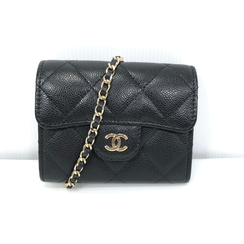 【中古品】【レディース】 マトラッセ クラシック チェーンクラッチ AP0238 チェーンウォレット 財布 181-251220-na-06-tag カラー：ブラック 万代Net店