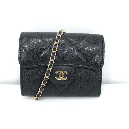 【中古品】【レディース】 CHANEL シャネル マトラッセ クラシック チェーンクラッチ AP0238 チェーンウォレット 財布 181-251220-na-06-tag カラー：ブラック 万代Net店