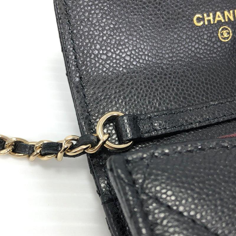 【中古品】【レディース】 マトラッセ クラシック チェーンクラッチ AP0238 チェーンウォレット 財布 181-251220-na-06-tag カラー：ブラック 万代Net店