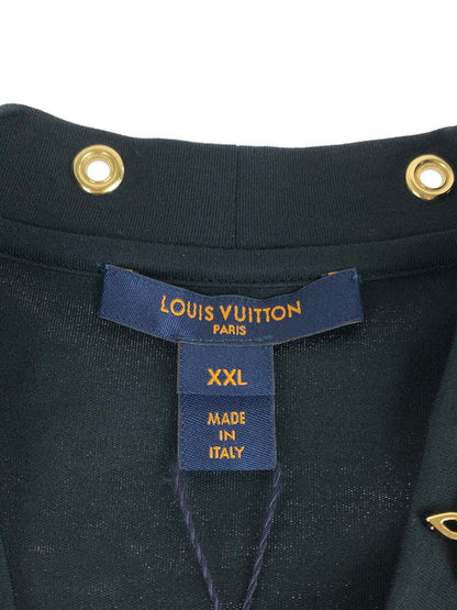 【中古美品】【レディース】 LOUIS VUITTON ルイ・ヴィトン 19AW SIDE STRAP TEE RW191W JG2 FGTS03 サイド ストラップ Tシャツ 半袖Tシャツ 179-251220-na-08-tag サイズ：XXL カラー：ブラック 万代Net店