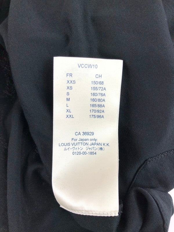 【中古美品】【レディース】 LOUIS VUITTON ルイ・ヴィトン 19AW SIDE STRAP TEE RW191W JG2 FGTS03 サイド ストラップ Tシャツ 半袖Tシャツ 179-251220-na-08-tag サイズ：XXL カラー：ブラック 万代Net店