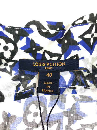 【中古美品】【レディース】 LOUIS VUITTON ルイ・ヴィトン モノグラム ボウタイ シャツ RW191W JNQ FGBL20 ブラウス トップス 179-251220-na-09-tag サイズ：40 カラー：マルチカラー 万代Net店