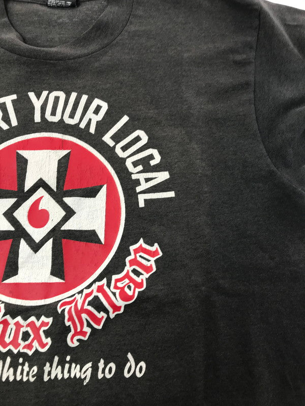 【現状渡し品】【メンズ】 FRUIT OF THE LOOM フルーツ オブ ザ ルーム 90's KU KLUX KLAN T-SHIRT クー クラックス・クラン Tシャツ トップス 146-260122-rt-01-tag サイズ：M カラー：グレー 万代Net店