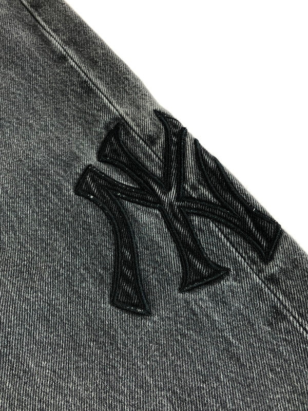 【中古品】【メンズ】 Supreme シュプリーム 21AW NEW YORK YANKEES REGULAR JEAN ニューヨーク ヤンキース レギュラー ジーンズ 149-251229-rt-10-tag カラー：グレー 万代Net店