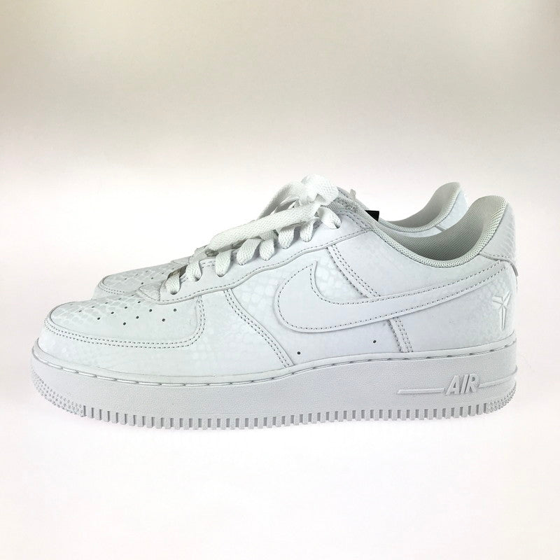 【中古美品】【メンズ】 KOBE BRYANT コービーブライアント × NIKE ナイキ AIR FORCE 1 LOW WHITE IB0018-100 エアフォース 1 ロー スニーカー 靴 160-251217-rt-17-tag サイズ：27cm US9 カラー：ホワイト 万代Net店