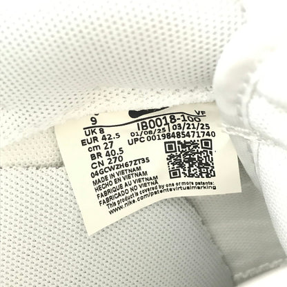 【中古美品】【メンズ】 KOBE BRYANT コービーブライアント × NIKE ナイキ AIR FORCE 1 LOW WHITE IB0018-100 エアフォース 1 ロー スニーカー 靴 160-251217-rt-17-tag サイズ：27cm US9 カラー：ホワイト 万代Net店