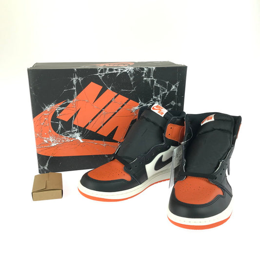 【中古美品】【メンズ】 NIKE ナイキ AIR JORDAN 1 RETRO HIGH OG SHATTERED BACKBOARD 2025 DZ5485-008 エアジョーダン1 レトロ ハイ OG スニーカー 靴 160-251217-rt-11-tag サイズ：27cm US9 カラー：BLACK/BLACK-SAIL STARFISH 万代Net店