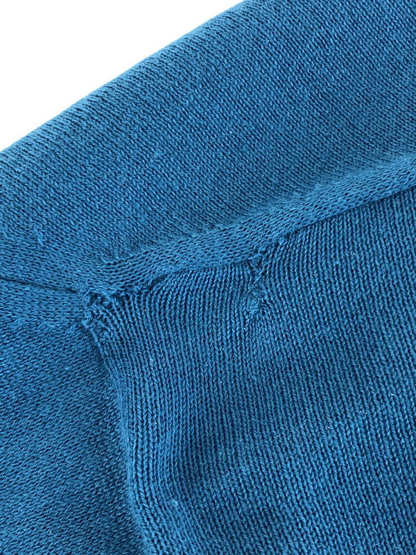 【中古品】【メンズ】 × JOHN SMEDLEY ジョンスメドレー CREWNECK KNIT UE-140142 クルーネック ニット 142-260108-na-14-tag サイズ：3 カラー：ブルー 万代Net店