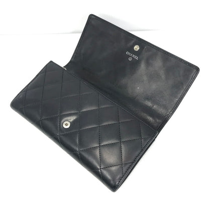 【中古品】【レディース】 CHANEL シャネル カンボンライン A50077 二つ折り ロングウォレット 長財布 181-260108-yy-01-tag カラー：ブラック/ピンク 万代Net店