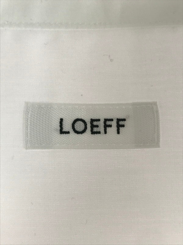 【中古美品】【メンズ】 LOEFF ロエフ COTTON BROAD REGULAR SHIRT 8881-250-0050 コットン ブロード レギュラー シャツ トップス 140-251221-rt-15-tag サイズ：2 カラー：ホワイト 万代Net店