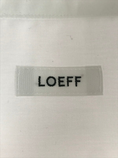 【中古美品】【メンズ】 LOEFF ロエフ COTTON BROAD REGULAR SHIRT 8881-250-0050 コットン ブロード レギュラー シャツ トップス 140-251221-rt-15-tag サイズ：2 カラー：ホワイト 万代Net店
