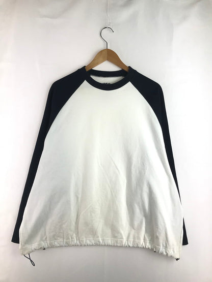 【中古品】【メンズ】 is-ness イズネス BALLOON RAGLAN LONG SLEEVE T SHIRT 25AW_04_1006AWCST01 バルーン ラグラン ロングスリーブ シャツ トップス 140-251221-rt-01-tag サイズ：M カラー：ホワイト/ネイビー 万代Net店