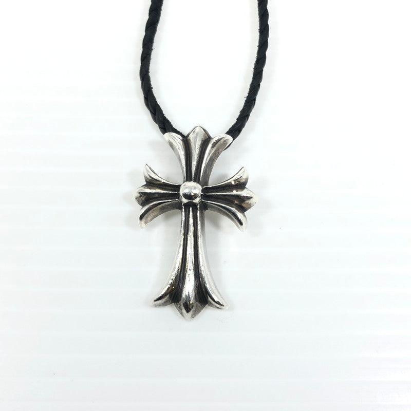 【中古品】【メンズ】 CHROME HEARTS クロムハーツ CH CRS SML BC Wボロチップ ネックレス アクセサリー 190-251220-na-11-tag カラー：シルバー/ブラック 万代Net店