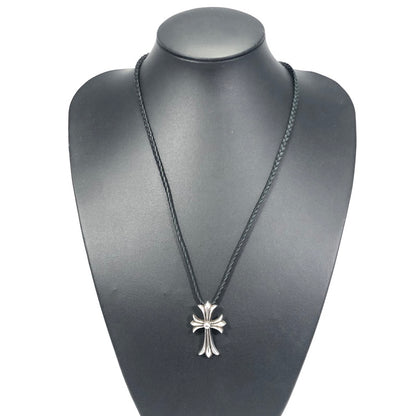 【中古品】【メンズ】 CHROME HEARTS クロムハーツ CH CRS SML BC Wボロチップ ネックレス アクセサリー 190-251220-na-11-tag カラー：シルバー/ブラック 万代Net店
