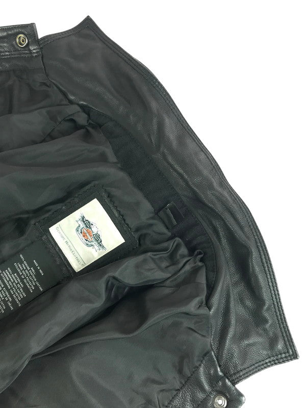 【中古品】【メンズ】 WESTERN LEATHER SHIRT 97189-18VM ウエスタン レザー シャツ トップス 145-251223-rt-07-tag サイズ：XS カラー：ブラック 万代Net店