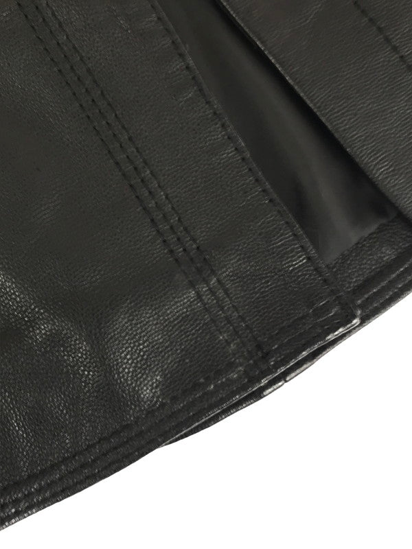 【中古品】【メンズ】 WESTERN LEATHER SHIRT 97189-18VM ウエスタン レザー シャツ トップス 145-251223-rt-07-tag サイズ：XS カラー：ブラック 万代Net店