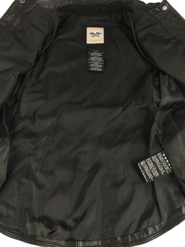 【中古品】【メンズ】 WESTERN LEATHER SHIRT 97189-18VM ウエスタン レザー シャツ トップス 145-251223-rt-07-tag サイズ：XS カラー：ブラック 万代Net店