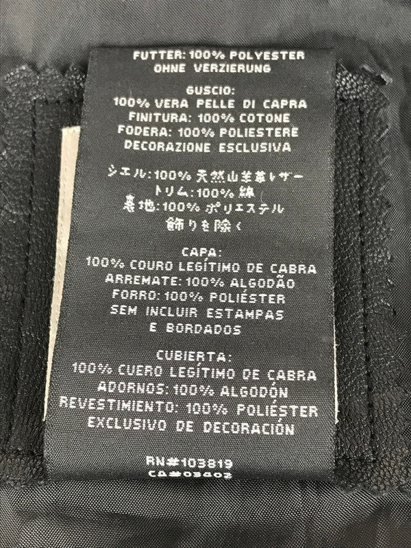 【中古品】【メンズ】 WESTERN LEATHER SHIRT 97189-18VM ウエスタン レザー シャツ トップス 145-251223-rt-07-tag サイズ：XS カラー：ブラック 万代Net店