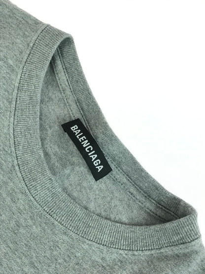 【中古品】【メンズ】 BALENCIAGA バレンシアガ 19SS BB LOGO S/S TEE 578139 TGV75 BBロゴ Tシャツ 半袖Tシャツ 141-251224-na-11-tag サイズ：XXS カラー：グレー系 万代Net店