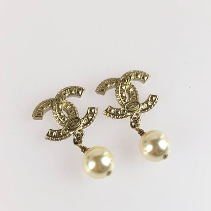 【中古品】【レディース】 CHANEL シャネル COCO MARK PIERCE ココマーク ピアス アクセサリー 182-251223-na-04-tag カラー：ゴールド系 万代Net店