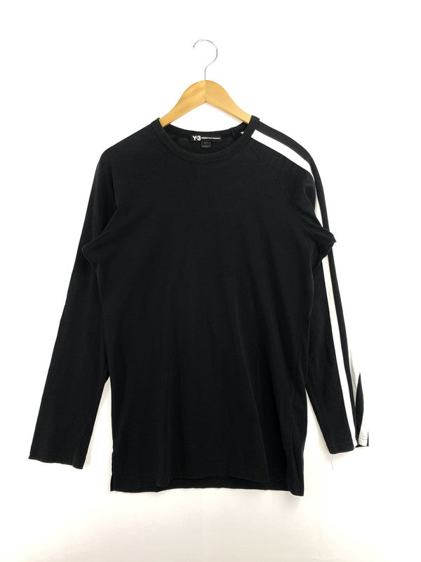 【中古品】【メンズ】 Y-3 ワイスリー CF2583 L/S TEE 3ラインデザイン ロングスリーブ Tシャツ トップス 140-260510-rt-01-tag サイズ：S カラー：ブラック 万代Net店