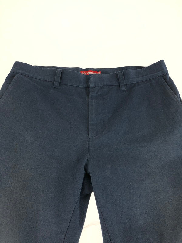 【中古品】【メンズ】 Supreme シュプリーム WORK PANTS ワークパンツ 149-251229-rt-08-tag サイズ：36 カラー：ネイビー 万代Net店