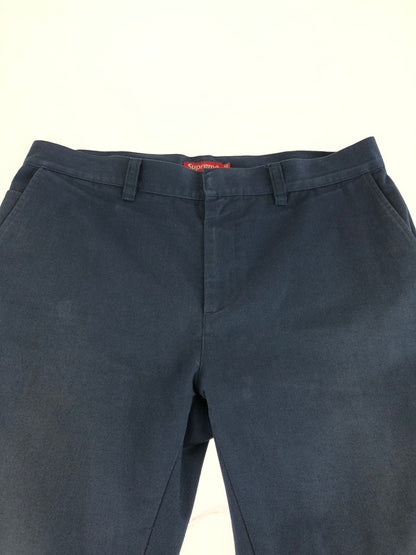 【中古品】【メンズ】 Supreme シュプリーム WORK PANTS ワークパンツ 149-251229-rt-08-tag サイズ：36 カラー：ネイビー 万代Net店