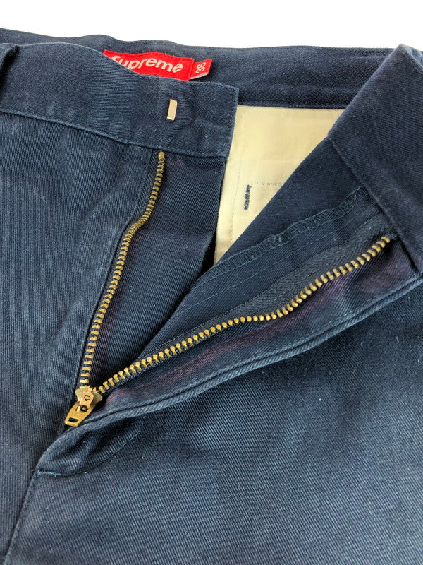 【中古品】【メンズ】 Supreme シュプリーム WORK PANTS ワークパンツ 149-251229-rt-08-tag サイズ：36 カラー：ネイビー 万代Net店