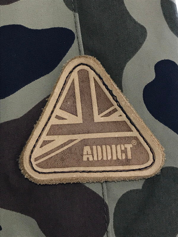 【中古品】【メンズ】 ADDICT アディクト HUNTING CAMO BLOUSON ハンティングカモ 中綿ブルゾン 142-260110-rt-06-tag サイズ：S カラー：カモ/カーキ系 万代Net店