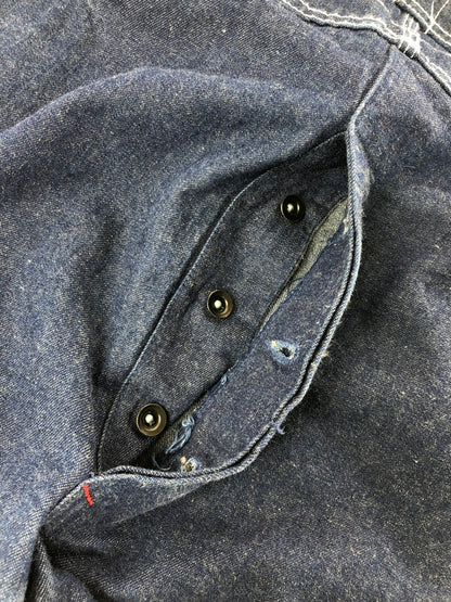 【中古品】【メンズ】 DICKIES ディッキーズ 90's USA製 DENIM OVERALL 1990年代 デニムオーバーオール ヴィンテージ アメカジ 157-260823-su-06-tagh サイズ：34×34 カラー：インディゴ 万代Net店