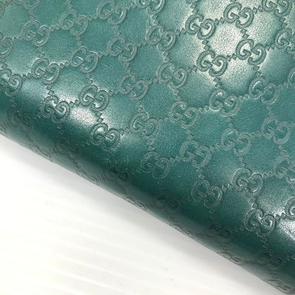【中古品】【レディース】 GUCCI グッチ マイクロシマ 307987 525040 ラウンドファスナー ロングウォレット 長財布 181-260108-yy-02-tag カラー：グリーン 万代Net店